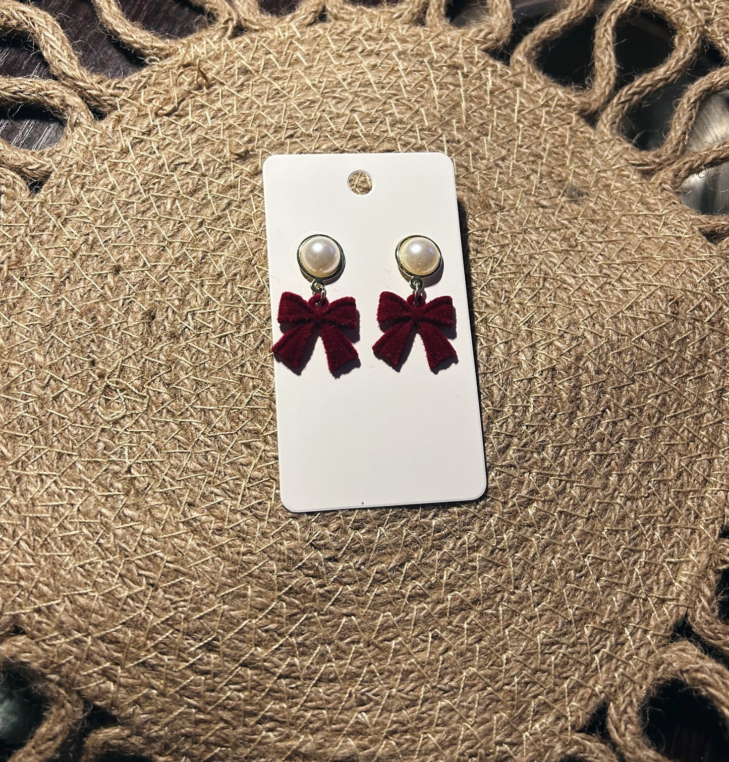 Velvet Bow Earrings