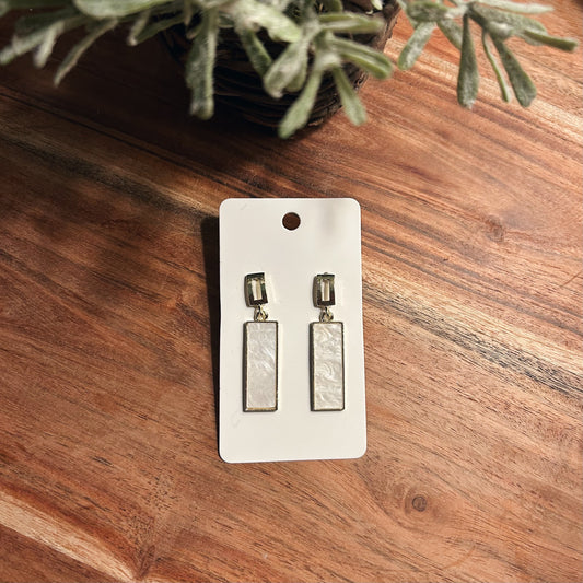 Pearl Horizon Drop Earrings