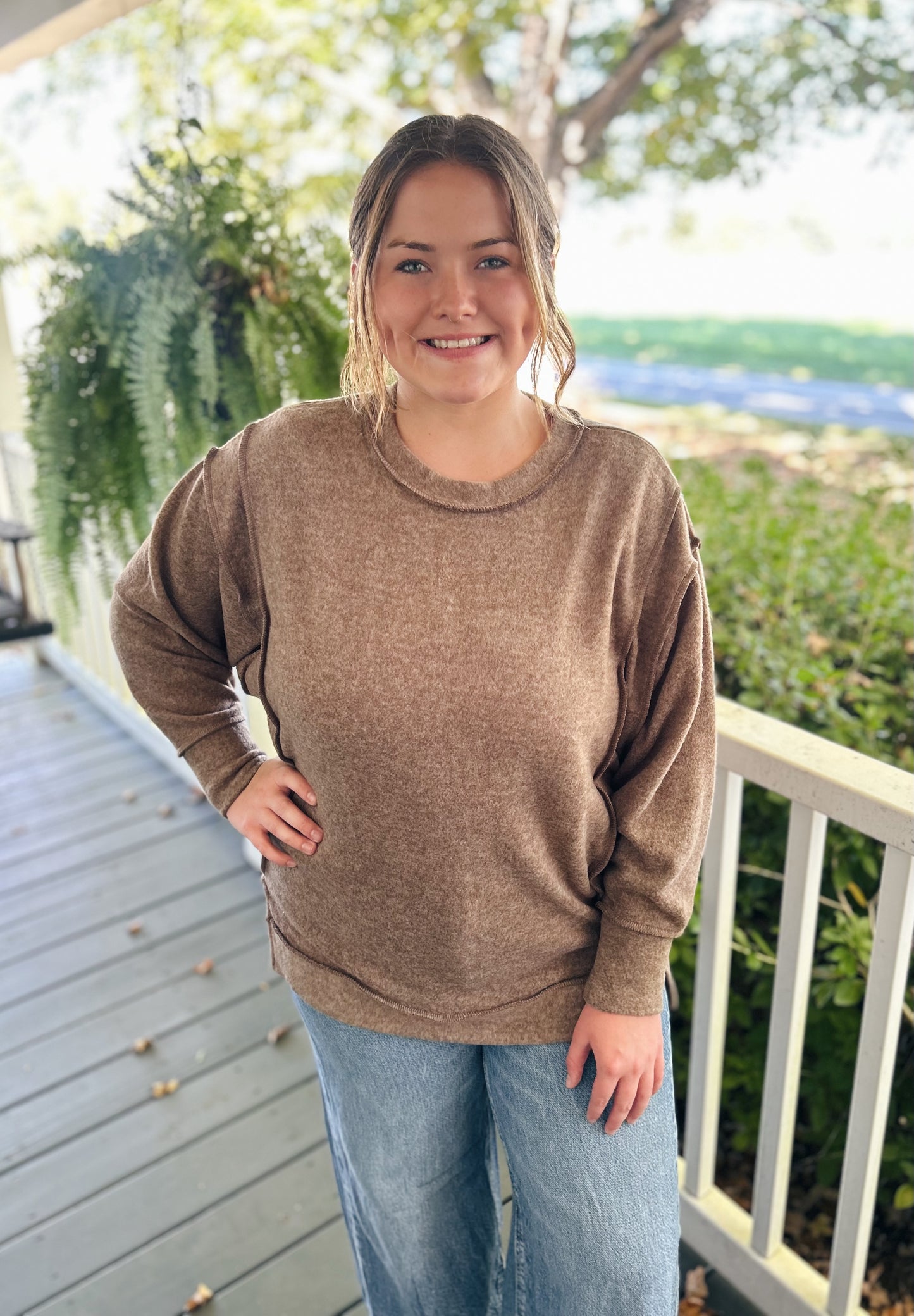 Nicole Oversized Sweater, Mocha