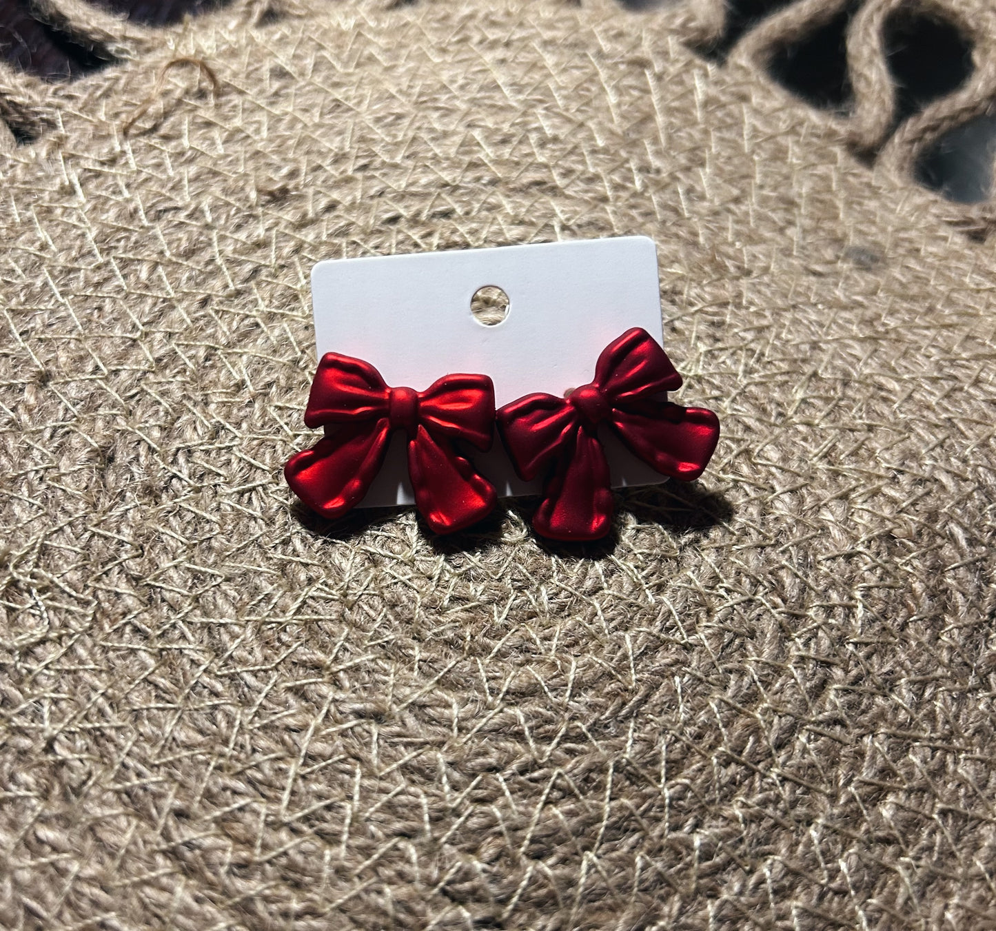 Red Bow Studs