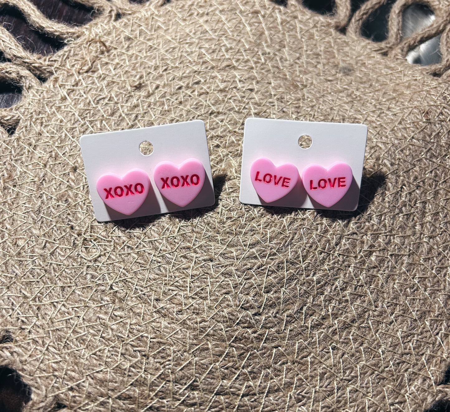 Conversation Heart Studs