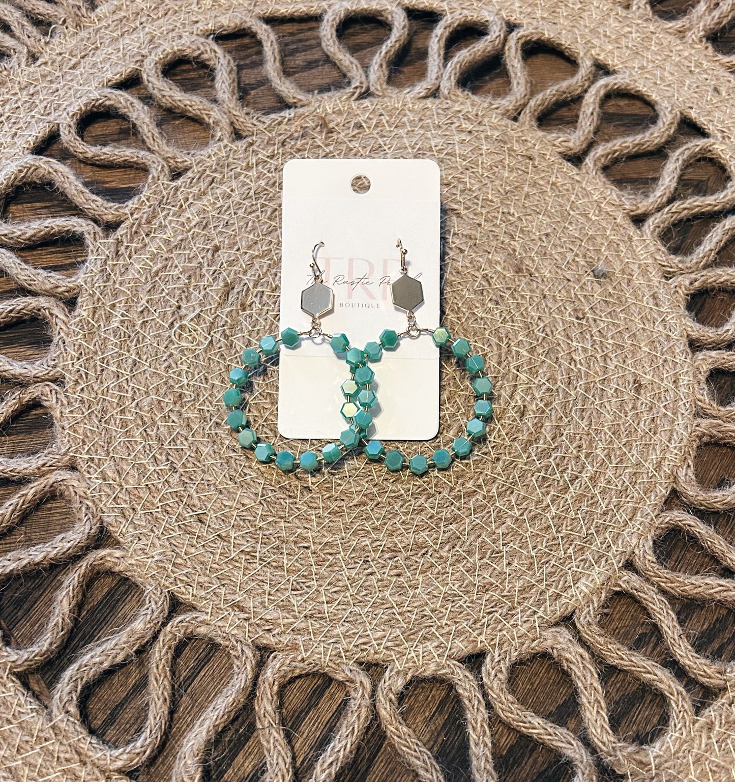 Turquoise Beaded Earrings