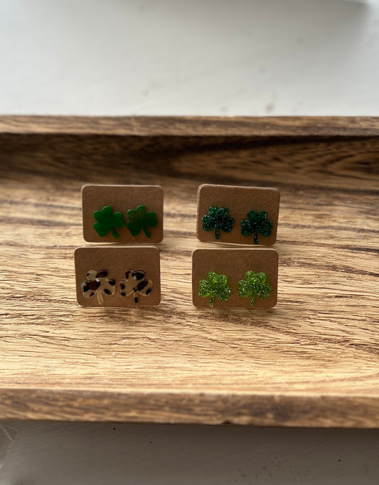 Assorted Shamrock Earrings